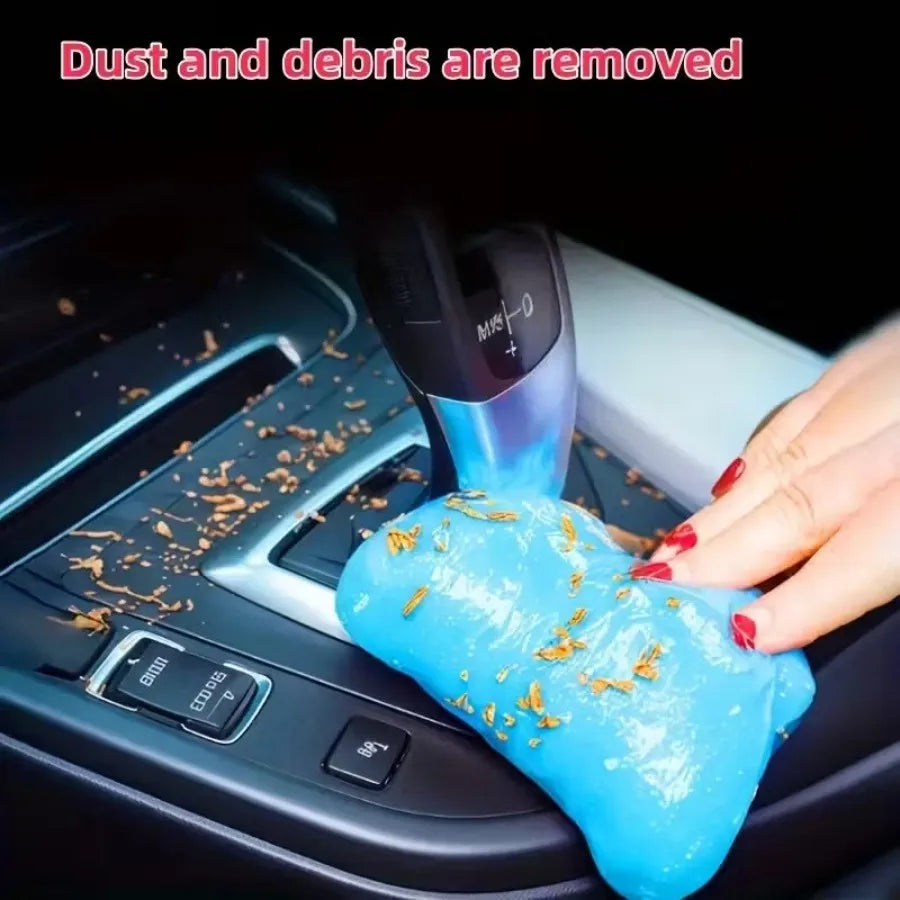1Pc Cleaning Gel Slime - Reusable Dust Remover, Non-Toxic Sticky for Keyboard Car Vents Electronics Crevices Household Cleaning