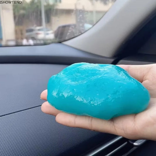 1Pc Cleaning Gel Slime - Reusable Dust Remover, Non-Toxic Sticky for Keyboard Car Vents Electronics Crevices Household Cleaning